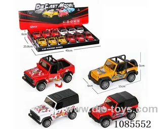 1：36 alloy model open door pull-back SUV four mixed