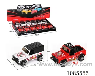 1：36 Alloy model open door pull-back SUV two mixed (lighting and music)