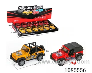 1：36 alloy model open door pull-back off-road vehicle two mixed