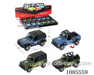 1：36 Alloy model door puller Military off-road vehicle four mixed (lighting and music)