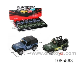 1：36 Alloy model door puller Military off-road vehicle two mixed (lighting and music)