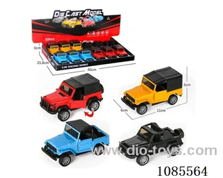 1：36 alloy model open door pull-back SUV four mixed