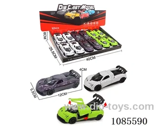 1：36 Alloy Model 3 Open Door Pull-back Sports car 3 color mix