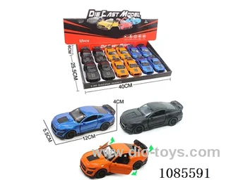 1：36 Alloy Model 3 Open Door Pull-back Sports car 3 color mix