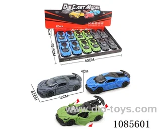 1：36 Alloy Model 3 Open Door Pull-back Sports Car 3 Colors mixed (Sound & Light version)