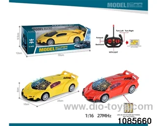27mhz 1:16 4ch RC car with 3D light(electricity not included) in window box