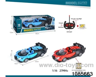 27mhz 1:16 4ch RC car With headlights(electricity not included) in window box