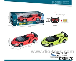 27mhz 1:16 4ch RC car With headlights(electricity package) in window box