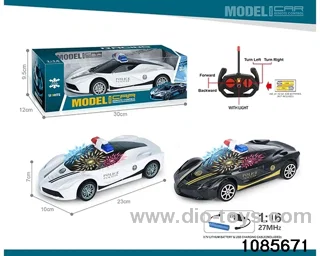 27mhz 1:16 4ch RC car With headlights(electricity package) in window box