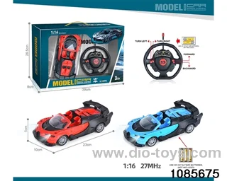 27mhz 1:16 4ch RC car With headlights(electricity not included) in window box