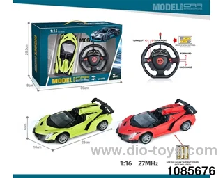 27mhz 1:16 4ch RC car With headlights(electricity not included) in window box