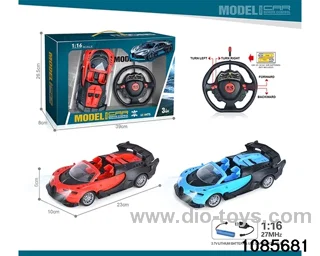 27mhz 1:16 4ch RC car With headlights(electricity package) in window box