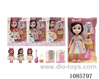 3mixed 9inch doll with music