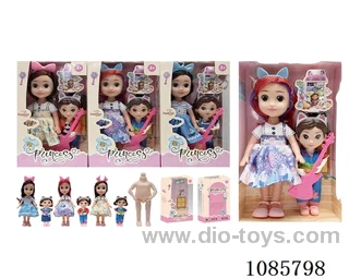3mixed 9inch doll with music/6inch doll