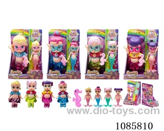 4mixed 10inch doll with 6.5inch doll