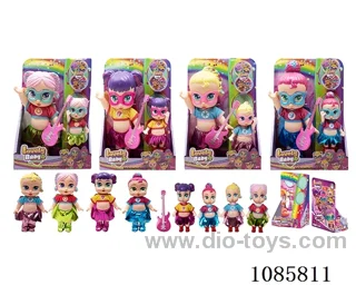 4mixed 10inch doll with 6.5inch doll