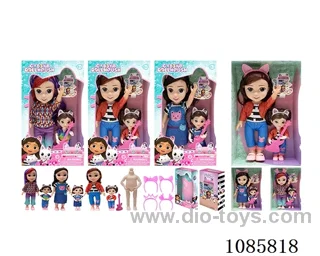 3mixed 6inch doll with music/10inch doll