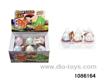dinosaur egg in 6pcs display box