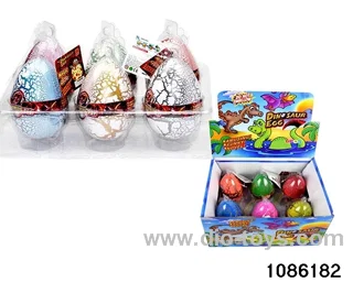 dinosaur egg in 6pcs display box
