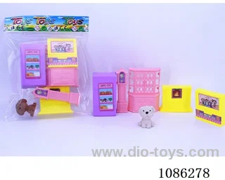 Simple small furniture set + Kitten