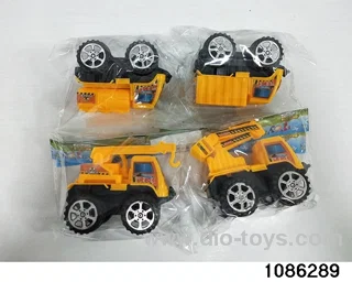 pull back engineering vehicles in opp bag