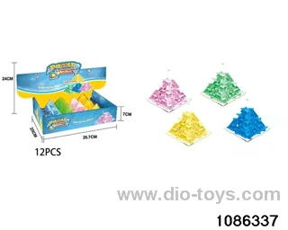 maze of triangles in display box