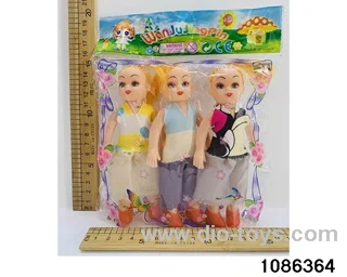6 inch doll（3pcs in opp bag