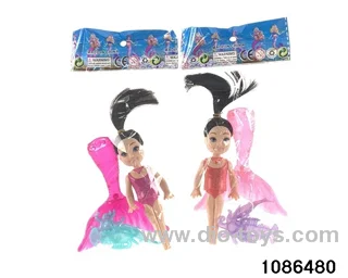 6 inch lighted mermaid set in opp bag