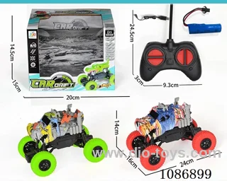 4 wheel Climbing Crocodile rc Car included battery