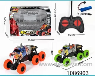 6 wheels Climbing Crocodile rc Car included battery