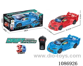 1:16 2 ch rc Bugatti simulation car with 3D lighting