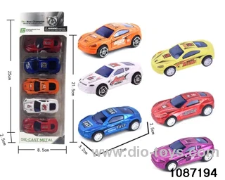 5pcs pull back alloy car