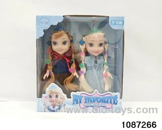 14 inch doll set with music in window box