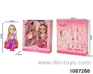 14 inch doll set W L/M in window box