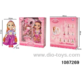 14 inch doll set W L/M in window box