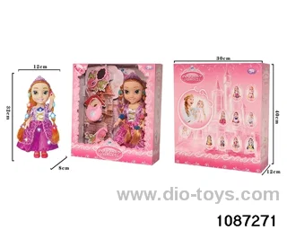 14 inch doll set W L/M in window box