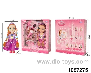 14 inch doll set W L/M in window box
