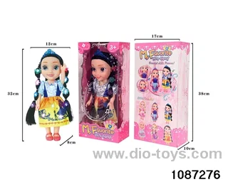 14 inch doll set W L/M in window box