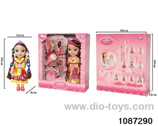 14 inch doll set W L/M in window box
