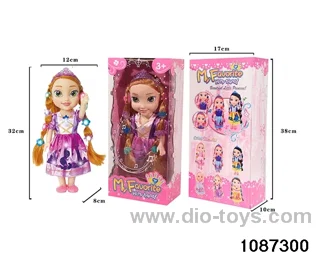 14 inch doll set W L/M in window box