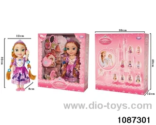 14 inch doll set W L/M in window box