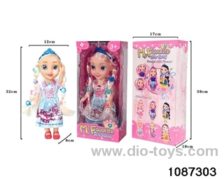 14 inch doll set W L/M in window box