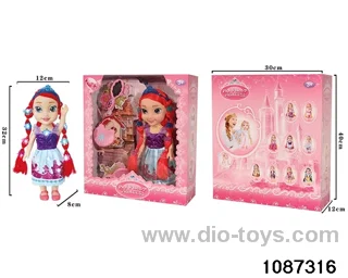 14 inch doll set W L/M in window box