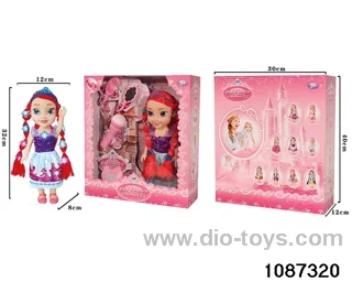 14 inch doll set W L/M in window box