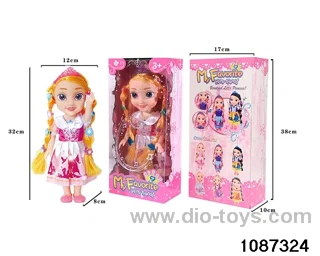 14 inch doll set W L/M in window box