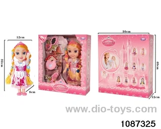 14 inch doll set W L/M in window box
