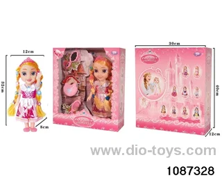 14 inch doll set W L/M in window box