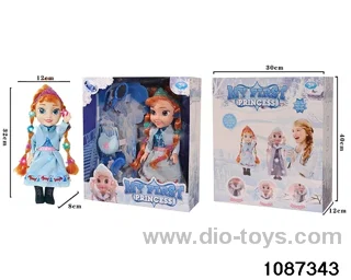 14 inch doll set W L/M in window box