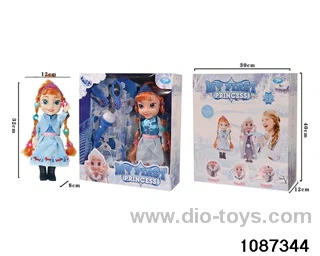 14 inch doll set W L/M in window box