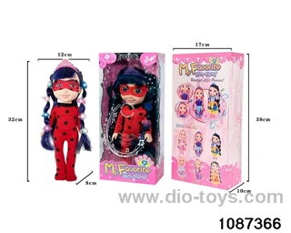 14 inch doll set W L/M in window box